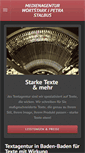Mobile Screenshot of medienagentur-wortstark.com